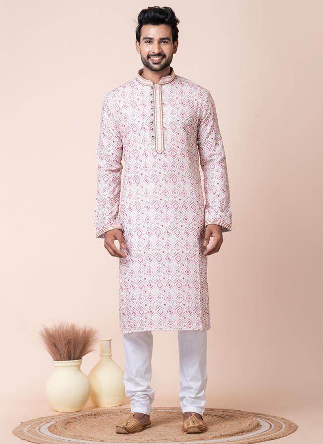 Mono Cotton  Multi Festival Wear Printed Readymade Kurta Pajama